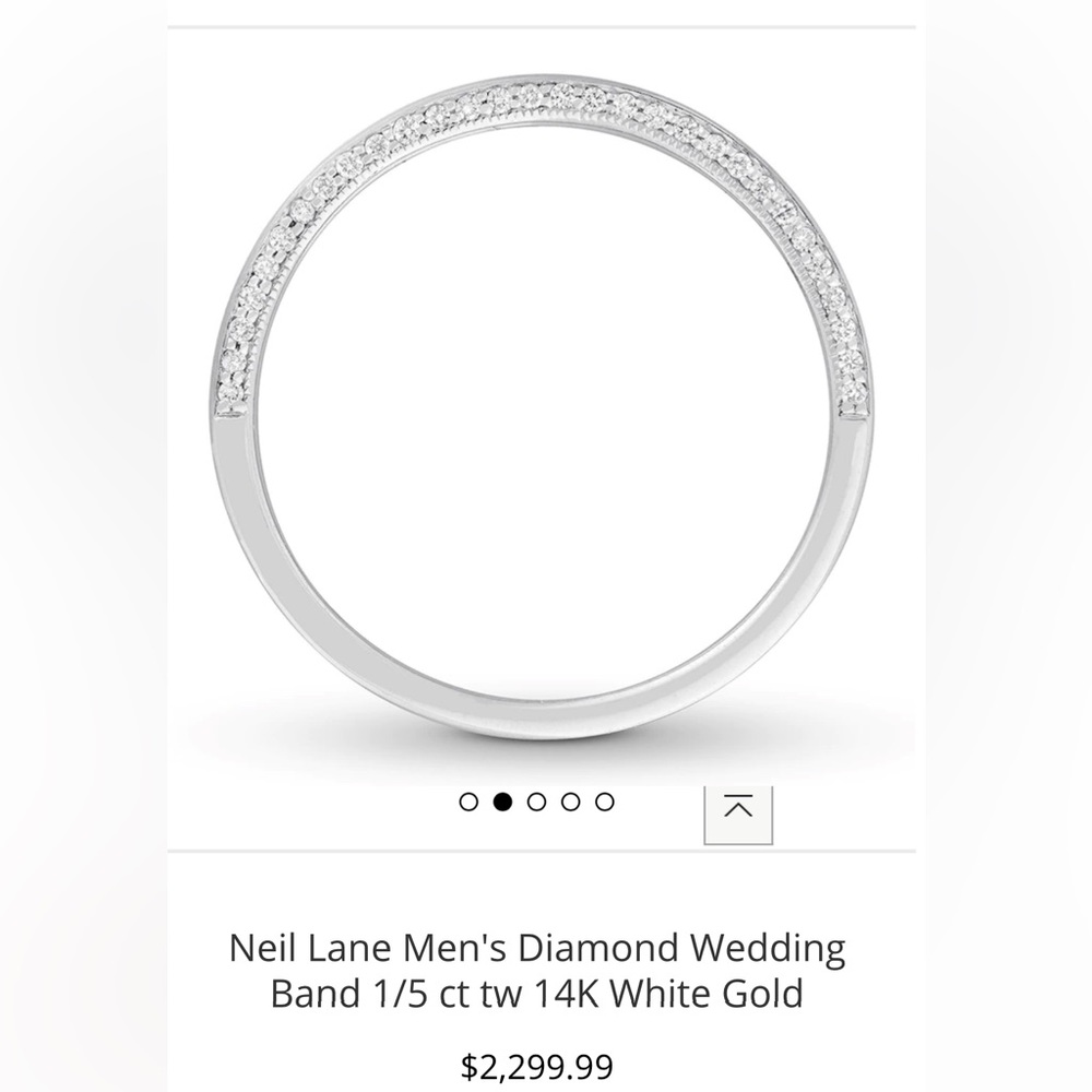 Neil lane men’s wedding band size 10
